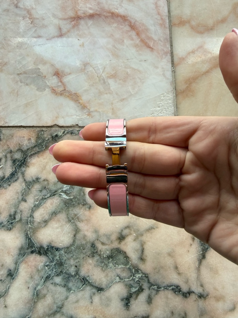 Pink Bangle Bracelet